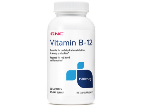 Vitamin B-12 1500мкг GNC (90 капсул)