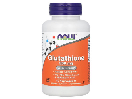 GLUTATHIONE 500мг Now Foods (60 вег капсул)