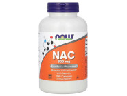NAC-ACETYL CYSTEINE 600мг Now Foods (250 вег капсул)