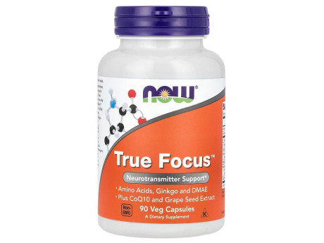 TRUE FOCUS Now Foods (90 вег капсул)