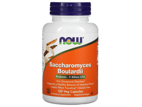 SACCHAROMYCES BOULARDII Now Foods (120 вег капсул)