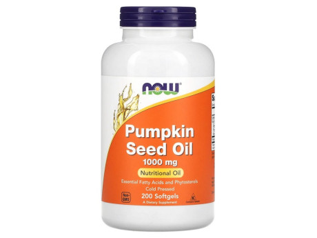 Pumpkin Seed Oil 1000мг NOW foods (200 капсул)