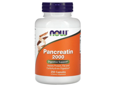 Pancreatin 2000 NOW Foods (250 капсул)
