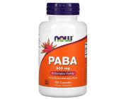 PABA 500мг Now Foods (100 вег капсул)