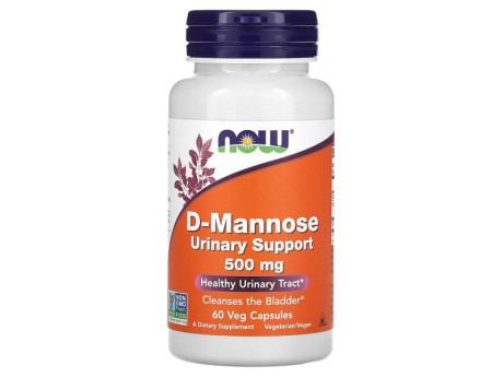 D-MANNOSE URINARY SUPPORT 500мг Now Foods (60 вег капсул)