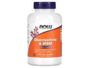 Glucosamine & M.S.M 750/250мг NOW Foods (180 вег капсул)
