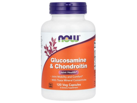 Glucosamine & Chondroitin With Trace Minerals NOW foods (120 капсул)