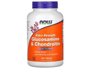 Glucosamine & Chondroitin 2X 750/600мг NOW foods (120 таблеток)