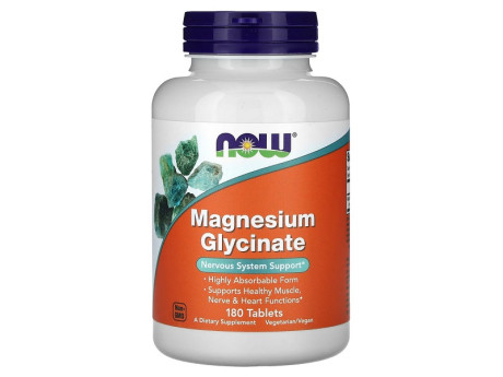 MAGNESIUM GLYCINATE Now Foods (180 таблеток)