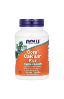 CORAL CALCIUM PLUS MAGNESIUM&VITAMIN D Now Foods (100 вег капсул)