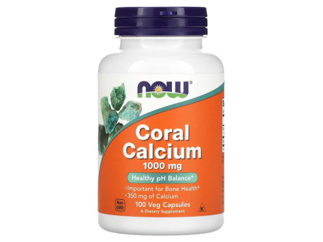 CORAL CALCIUM 1000мг Now Foods (100 вег капсул)