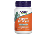 COPPER GLYCINATE 3мг Now Foods (120 таблеток)
