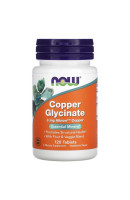 COPPER GLYCINATE 3мг Now Foods (120 таблеток)