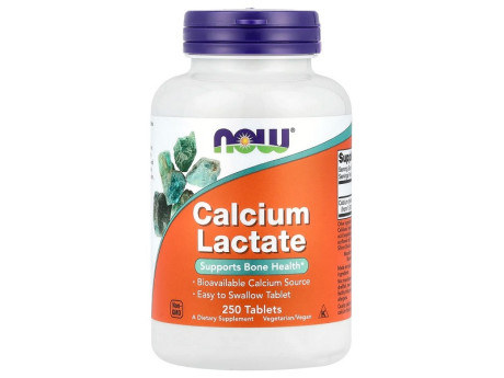 CALCIUM LACTATE Now Foods (250 таблеток)