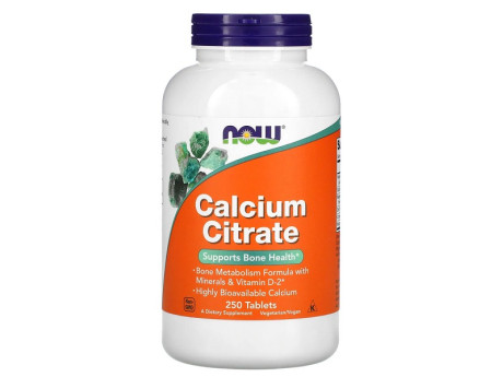 CALCIUM CITRATE VIT-MIN Now Foods (250 таблеток)