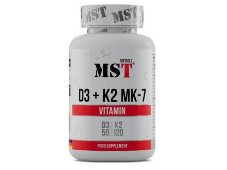Vitamin D3+K2 MK-7 MST (60 капсул)