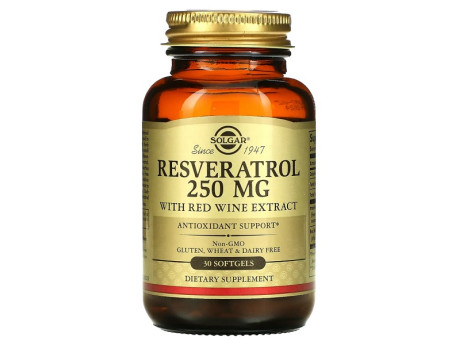 Resveratrol 250мг Solgar (30 капсул)
