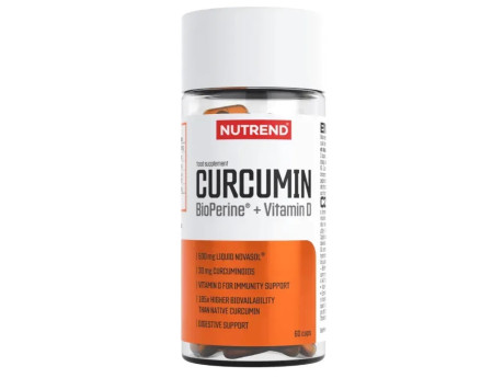 Curcumin Bioperine Vitamin D Nutrend (60 капсул)