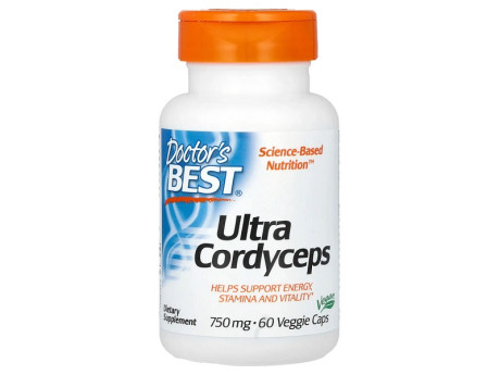Ultra Cordyceps 750мг Doctor's Best (60 вег капсул)