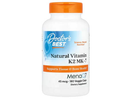 Vitamin K2 MK-7 45мкг Doctor's Best (180 вег капсул)