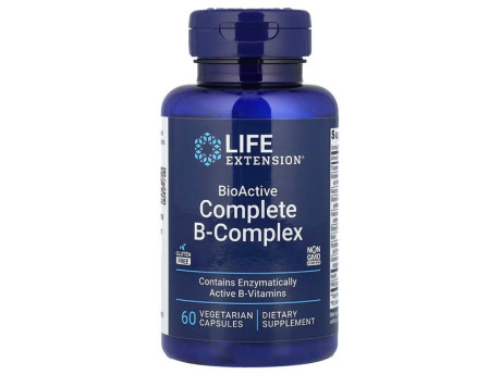 BioActive B-Complex Life Extension (60 вег капсул)