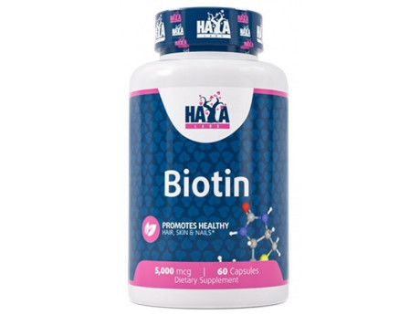 Biotin 5000мкг Haya Labs (60 капсул)