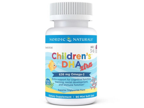 Children's DHA Xtra 636мг Nordic Naturals (90 капсул)