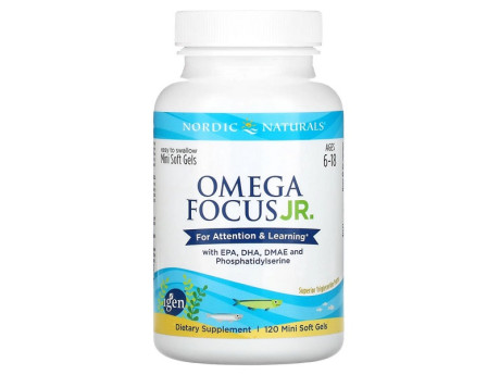 Omega Focus Junior Nordic Naturals (120 капсул)
