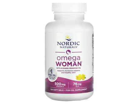 Omega Woman with Evening Primrose Oil Nordic Naturals (120 капсул)