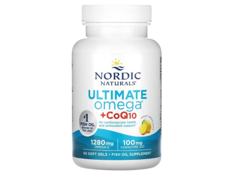 Omega + CoQ10 Nordic Naturals (60 капсул)