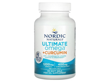 Ultimate Omega + Curcumin Nordic Naturals (60 капсул)