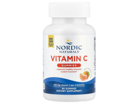 Vitamin C Gummies 250мг Nordic Naturals (60 капсул)