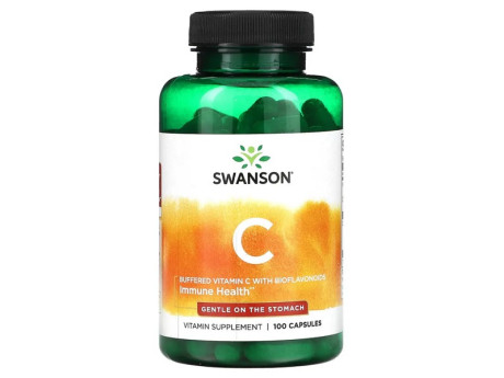Buffered Vitamin C with Bioflavonoids 500мг Swanson (100 капсул)