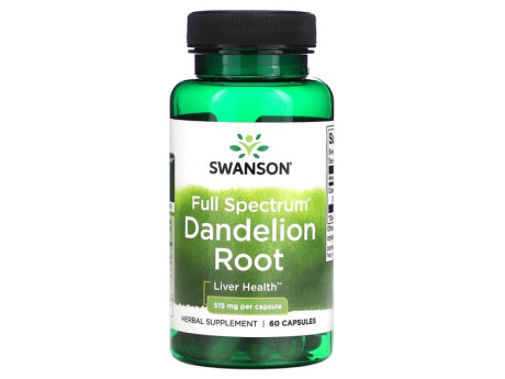 Dandelion Root Full Spectrum 515мг Swanson (60 капсул)