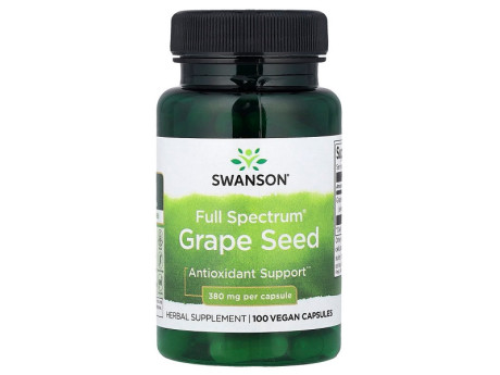 Grape Seed Full Spectrum 380мг Swanson (100 капсул)