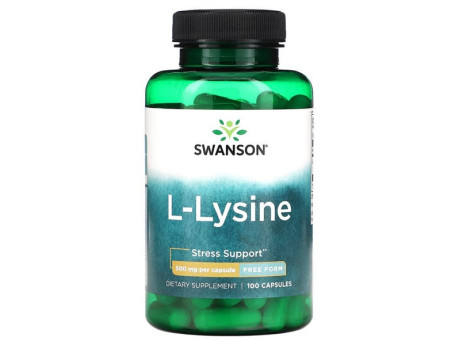 L-Lysine 500мг Swanson (100 капсул)