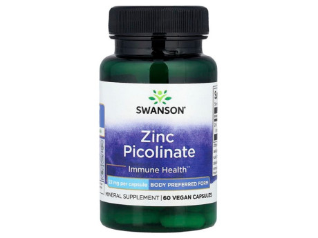 Zinc Picolinate 22мг Swanson (60 капсул)
