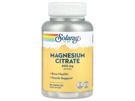 Magnesium Citrate 400мг Solaray (90 капсул)