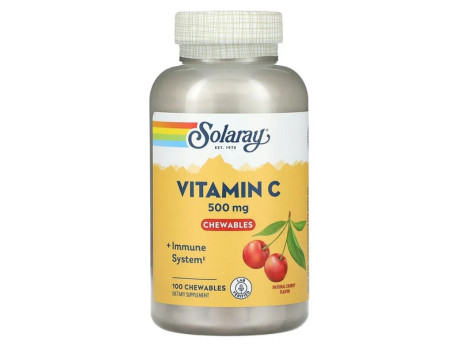 Vitamin C Chewables 500мг Solaray (60 таблеток)
