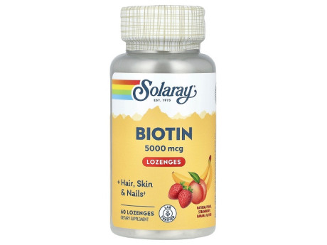 Biotin 5000мкг Solaray (60 вег капсул)