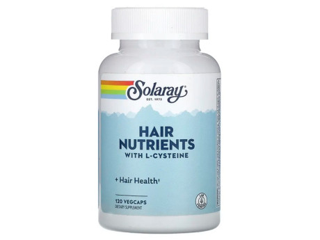 Hair Nutrients With L-Cysteine Solaray (120 вег капсул)