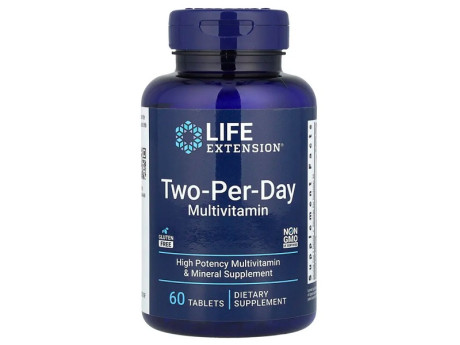 Two-Per-Day Multivitamin Life Extension (60 таблеток)