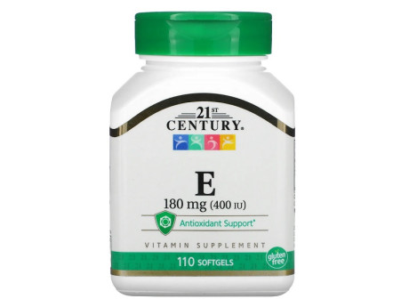 Vitamin E 180мг 400 IU 21st Century (110 капсул)