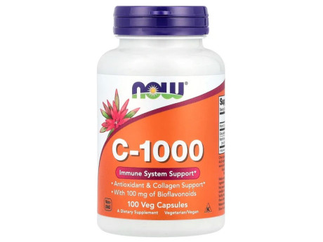 Vitamin C-1000 with Bioflavonoids Now Foods (100 вег капсул)