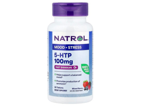 5-HTP Fast Dissolve 100мг Natrol (30 таблеток)