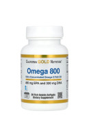 Omega 800 80% EPA/DHA 1000мг California Gold Nutrition (30 капсул)