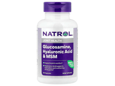 Glucosamine Hyaluronic Acid & MSM Natrol (90 капсул)