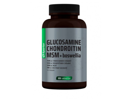 Glucosamine Chondritin MSM + Boswellia Sporter (120 таблеток)