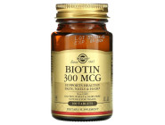 Biotin 300мкг Solgar (100 таблеток)