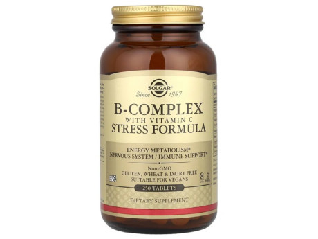 B-Complex Stress Formula Solgar (250 таблеток)